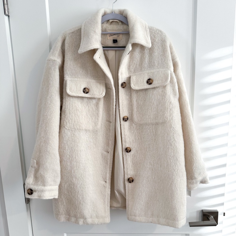 Oversized Wool Shacket Jacket